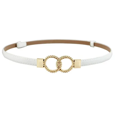 Women'S Decorative Dress With Belt Thin Belt Women'S Black Skirt Belt Accessories White - Shop at LoveMi