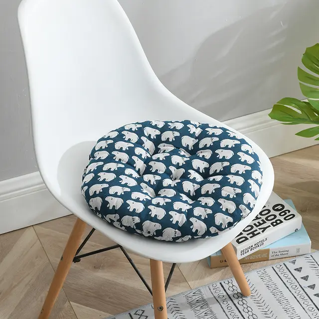In Autumn And Winter Thick Cotton And Linen Round Cushion Nordic Home Chair Cushion Office Student Tatami Cushion 8 Color - Shop at LoveMi