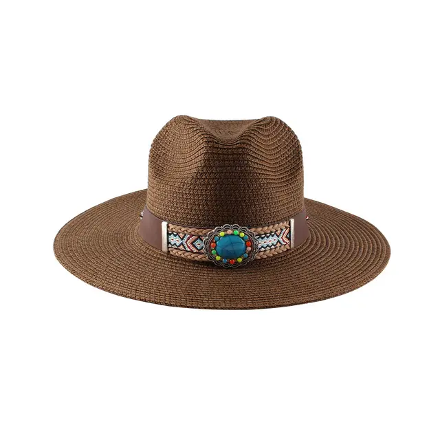 Sun Hat With Wide Brim And Big Edge On The Beach Coffee - Shop at LoveMi