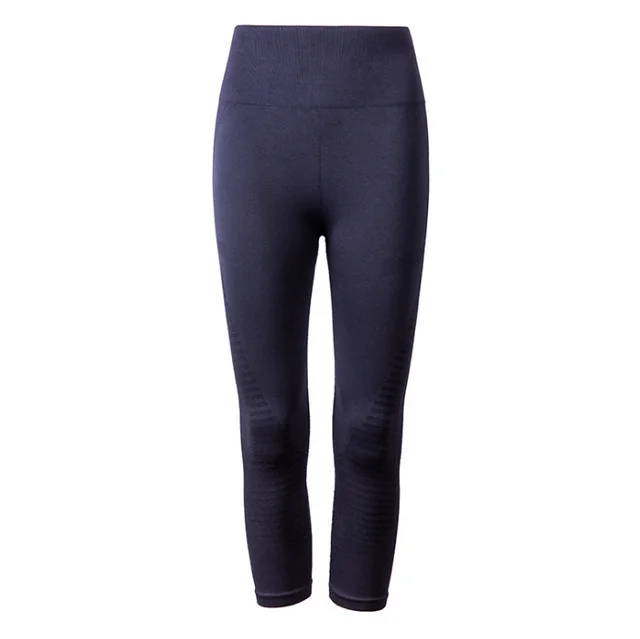 High waist Fitness Sports Yoga Cropped Pants, Abdomen Running Slim Quick drying Pants Black - Shop at LoveMi