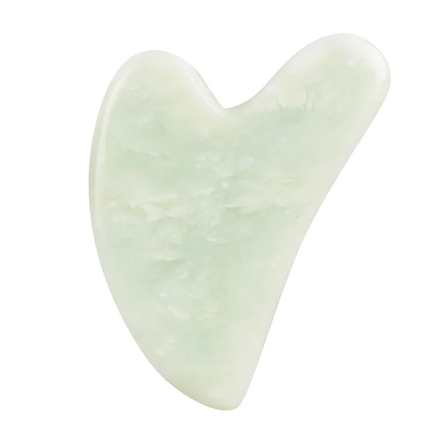 Johor Bahru Jade Heart Shaped Facial Beauty Massage Scraping Board Green - Shop at LoveMi
