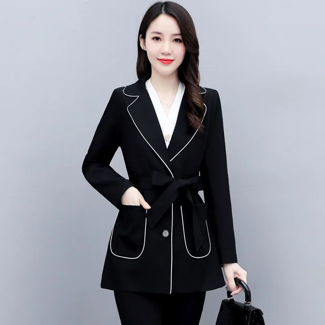 Short Windbreaker Girl Small New Lady Slim High End Temperament Versatile Spring Jacket Black - Shop at LoveMi