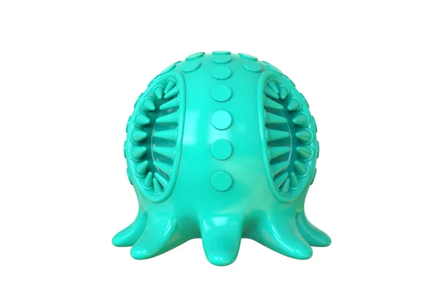 Dog Toy Ball Teeth Cleaning Octopus Shape Grey Blue - Shop at LoveMi