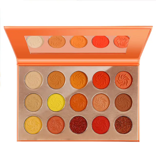 Earth Matte Pearlescent 15 Color Eyeshadow Palette Orange - Shop at LoveMi