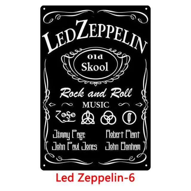 TIN METAL DECOR classic European and American retro iron painting 6 Style - Shop at LoveMi