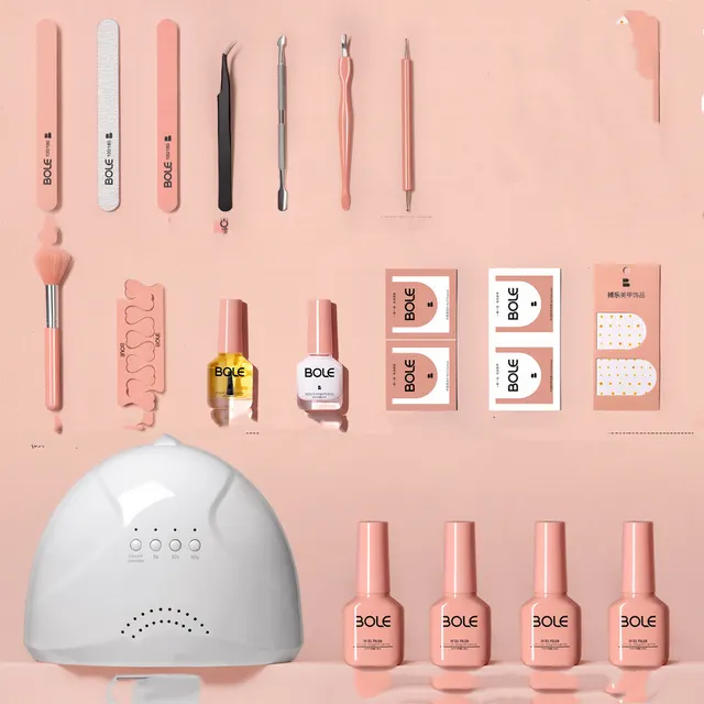 Miss Sugar Manicure Kit Set Up Shop For Nail Polish, Beginners Professional Home With White Phototherapy Machin - Shop at LoveMi
