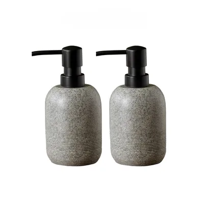 Resin Hand Sanitizer Press Packed Hand Sanitizer Bottle Two Grey - Shop at LoveMi