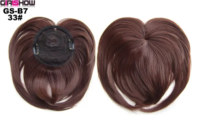 High Temperature Silk Chemical Fiber Wig Top Heart Bangs, Peach Heart Bangs On The Top Of TheHead 33 Color - Shop at LoveMi