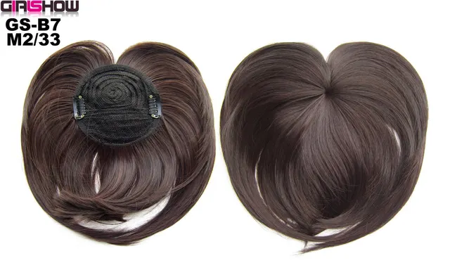 High Temperature Silk Chemical Fiber Wig Top Heart Bangs, Peach Heart Bangs On The Top Of TheHead M2 33 - Shop at LoveMi