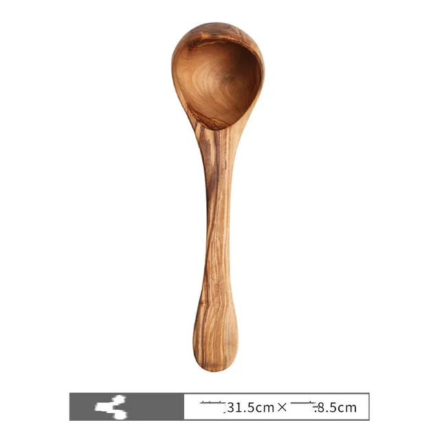 Handmade Solid Wood Kitchen Porridge Spoon Large Spoon - Shop at LoveMi