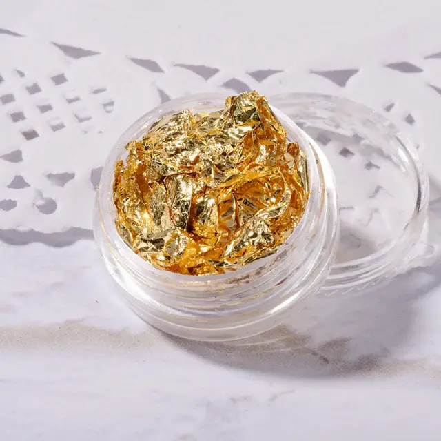 Ultra thin Gold And Silver Stickers Net Red Japanese New Nail Decorations Golden Tin Foil - Shop at LoveMi