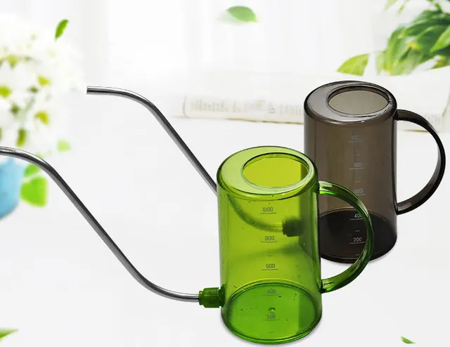 Stainless Steel Long Mouth Plastic Watering Pot Meat Sprinkling Pot Green Plant Pot Sprinkling Pot Large Gardening Tool Green - Shop at LoveMi