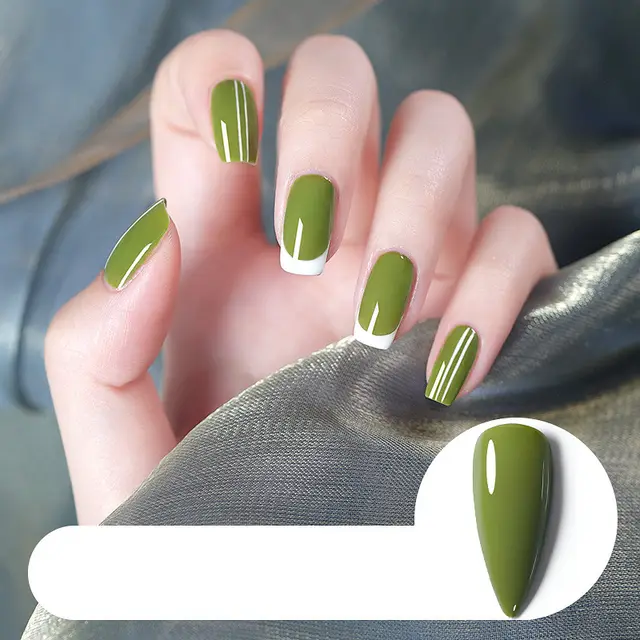 Removable Dark Green Barbie Nail Polish Glue - Shop at LoveMi