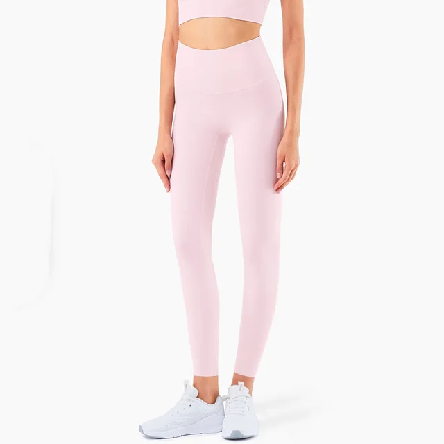 Tight fitting High waisted Peach Hip Fitness Pants Pink - Shop at LoveMi