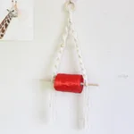 With Wooden Beads