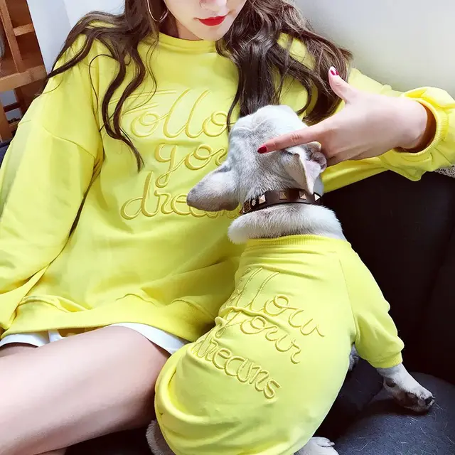 Pet And Owner Parent Child Outfit Yellow - Shop at LoveMi