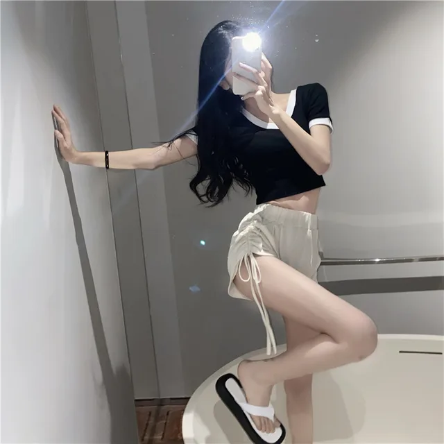 Sexy Spice Women''s Summer Thin Hot Pants Apricot - Shop at LoveMi