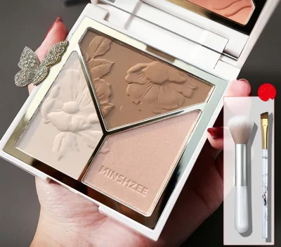 High Gloss Trimming Plate Matte Nose Shadow Chocolate Free Highlight Brush - Shop at LoveMi