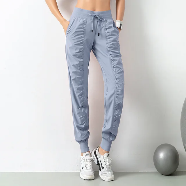 Sports Pants Women Loose Leggings Pants Running Pants Casual Quick Drying Trousers Blue - Shop at LoveMi