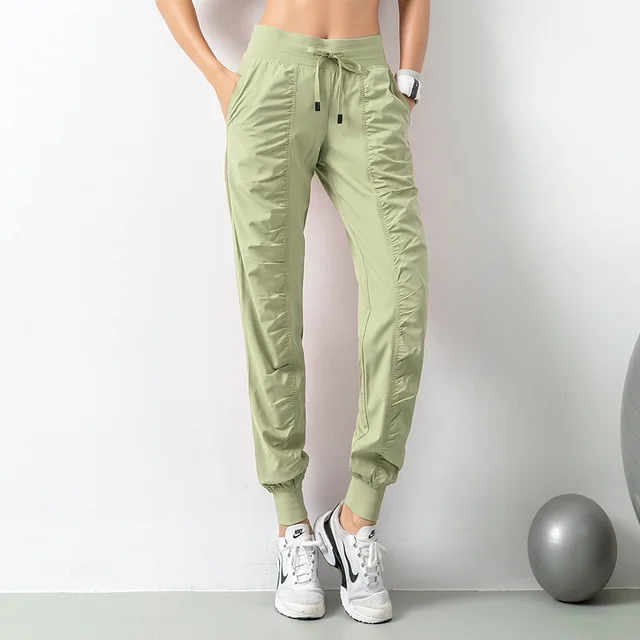 Sports Pants Women Loose Leggings Pants Running Pants Casual Quick Drying Trousers Green - Shop at LoveMi