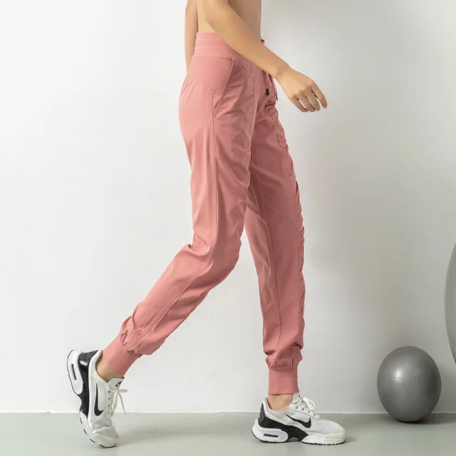 Sports Pants Women Loose Leggings Pants Running Pants Casual Quick Drying Trousers Pink - Shop at LoveMi