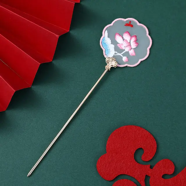 Antique Hairpin Bookmark Su Embroidery Ribbon Embroidery Embroidery - Shop at LoveMi