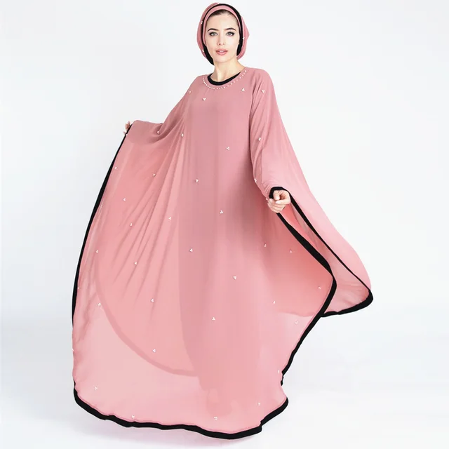 Handmade Beaded Robe Beach Dubai Dress Pink - Shop at LoveMi
