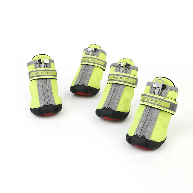 Spring And Autumn New Pet Shoes Dog Shoes Small, Medium And Large Outdoor Mountaineering Dog Shoes Wear Resistant And Waterproof Shoes Green - Shop at LoveMi