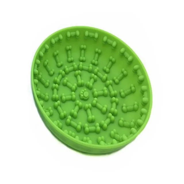Dog Choking Prevention Bowl Silicone Pet Slow Food Bowl Green - Shop at LoveMi