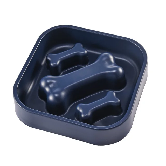 Pet Slow Food Bowl Puppies Slow Food Anti Choking Feeder Blue - Shop at LoveMi