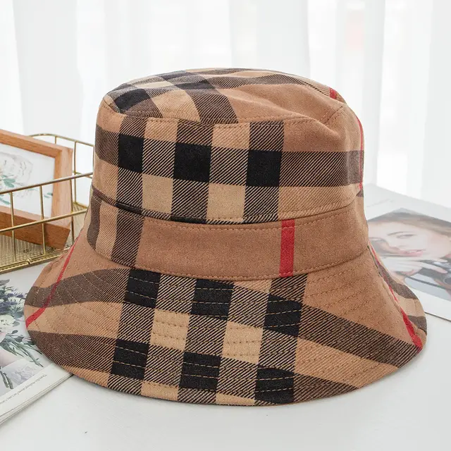 Color Baggage Fisherman Hat Female Foldable Khaki - Shop at LoveMi