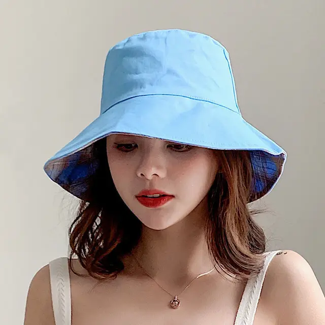 Japanese Face covering Sun Shade Sun Hat Blue - Shop at LoveMi