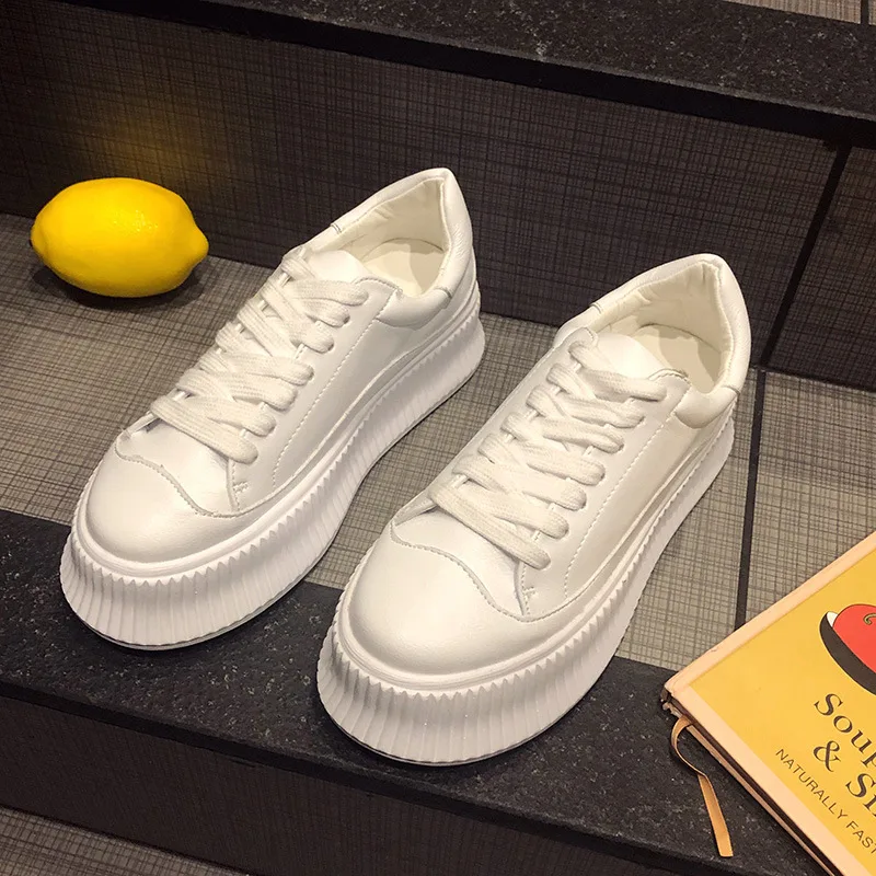 All match Increased Platform Shoes Korean Version Of The Spring White - Shop at LoveMi