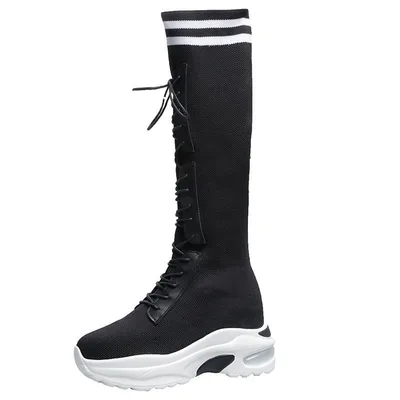 Breathable High top Lace up Women's Boots White - Shop at LoveMi