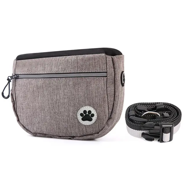 Pet Snack Bag For Walking, Walking The Dog Artifact, Outing Dog Training Snack Bag Grey - Shop at LoveMi