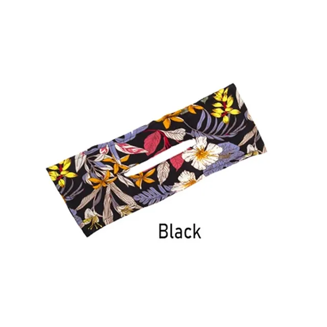 Deft Bun Custom Cross Border New Lightweight French Retro Headband Korean Printing Headband Black - Shop at LoveMi