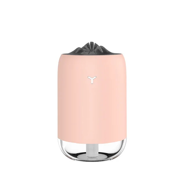 Usb Mini Portable Large Capacity Desktop Car Humidifier Magic Flame Pink - Shop at LoveMi