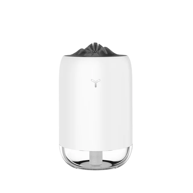 Usb Mini Portable Large Capacity Desktop Car Humidifier Magic Flame White - Shop at LoveMi