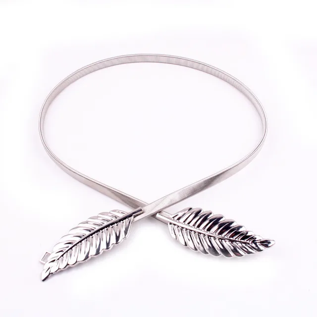Leaf Iron Decorative Belt, Female Leaf Waist Chain Silver - Shop at LoveMi