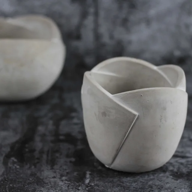 Succulent Flower Pot Shaped Mousse Cake Mold Nordic Flower Bud Flower Pot Cement Plaster Vase Decoration Mold L0258 - Shop at LoveMi