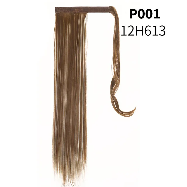 Velcro Ponytail Realistic Matte Silk Long Straight Hair Wig Ponytail A3A - Shop at LoveMi