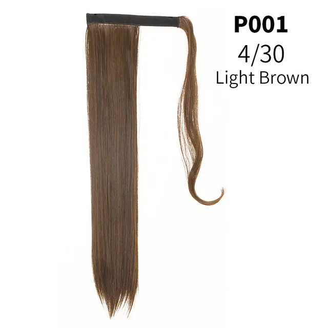 Velcro Ponytail Realistic Matte Silk Long Straight Hair Wig Ponytail A9A - Shop at LoveMi