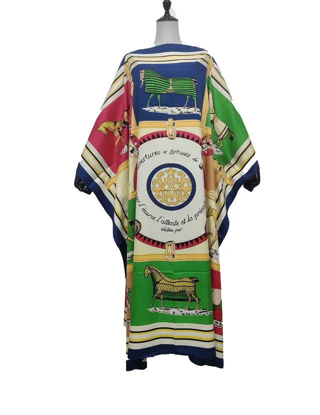 Bohemian Beach Skirt Loose Oversized Dress Green - Shop at LoveMi