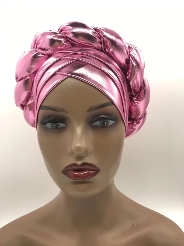 Three Layer Brim Milk Silk Bronzing Braid Head Pink - Shop at LoveMi