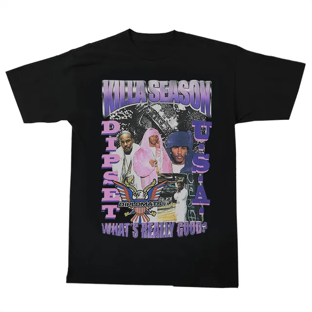 Dipset by Diplomats Killa Season Tour Black Short Sleeve - Shop at LoveMi