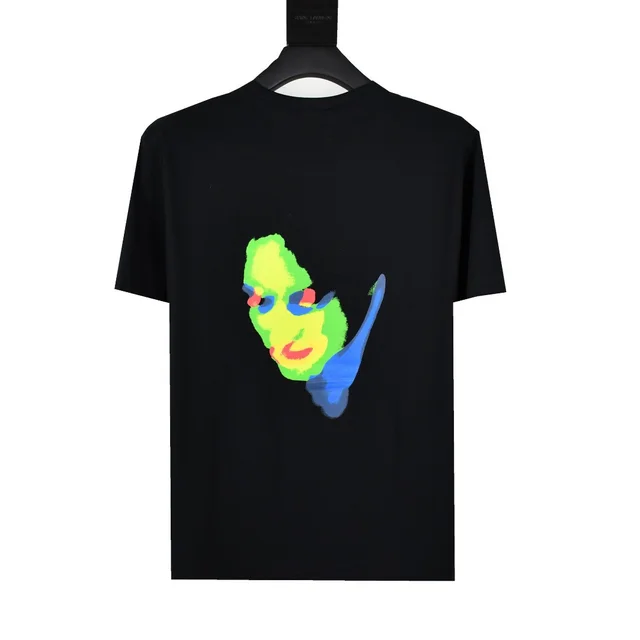 Summer new round neck loose men's and women's short sleeved T shirt Black - Shop at LoveMi