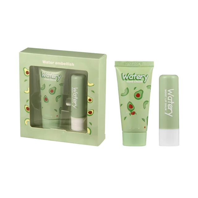 Heng Fang Shi Jing, Avocado, Strawberry, Peach, Hand Cream, Lip Balm, A Set Of Moisturizing And Moisturizing Students Avocado Nourishing Combination - Shop at LoveMi