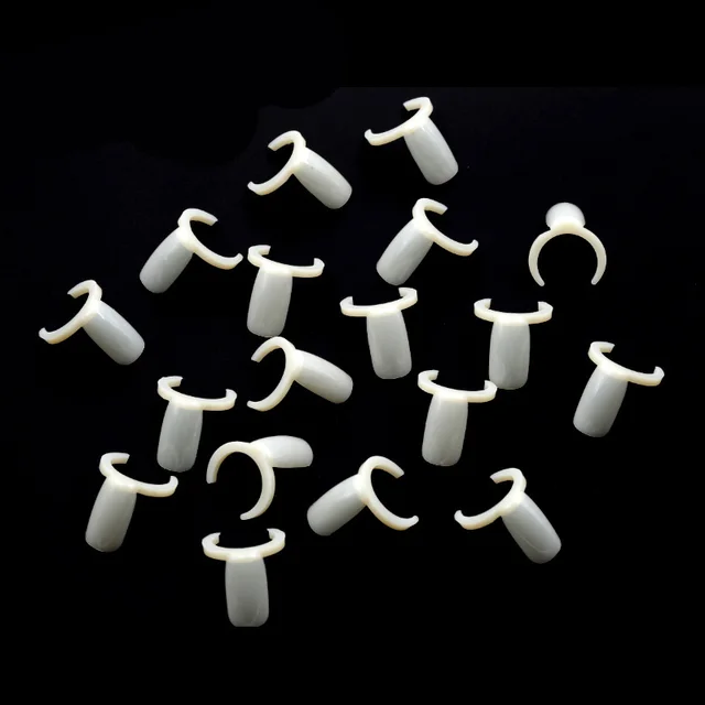 False Nail Tips Display Plastic Ring Nail Color Chart Polish Practice Ring Board DIY Tool Nail Ring Color Card - Shop at LoveMi