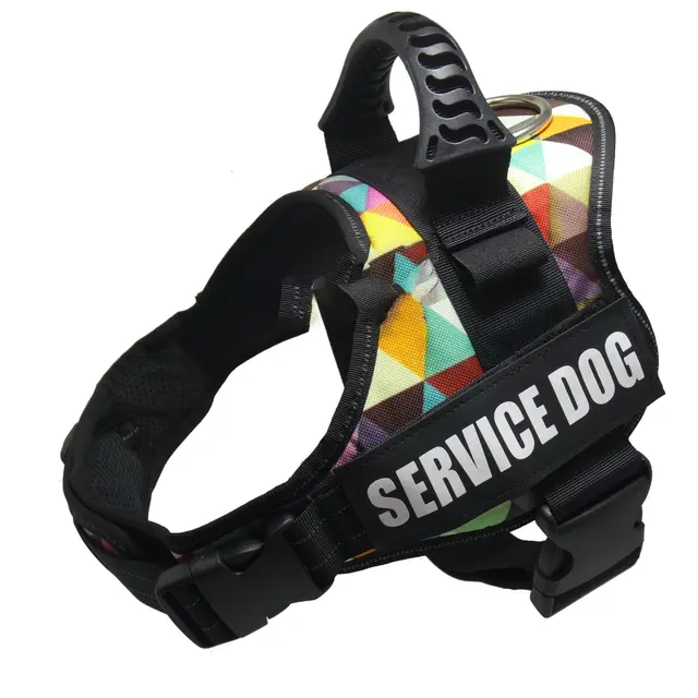K9 Harness For Dogs Reflective Adjustable Pet Dog Harnesses Vest Dog Collar For Husky Shepherd Small Medium Large Dogs Supplies Color Grid - Shop at LoveMi