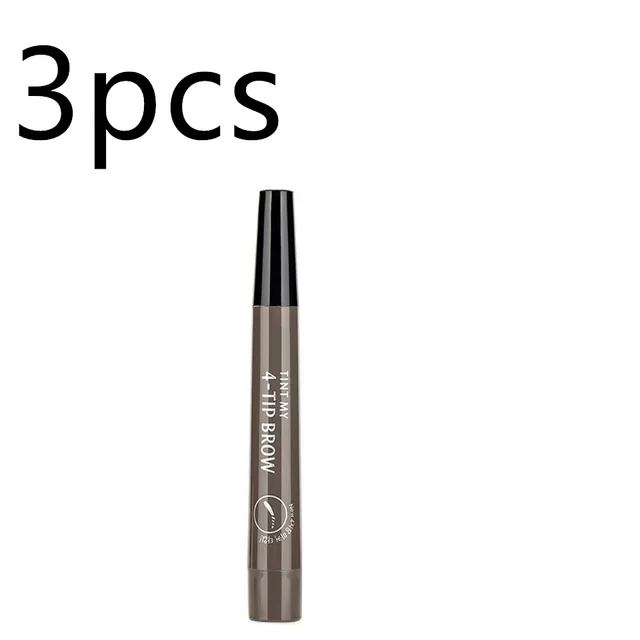 Four Forked Water Eyebrow Pencil Four Head Eyebrow Pencil English Packaging - Shop at LoveMi